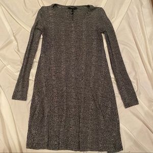 F21 Long Sleeve Gray Sweater Dress